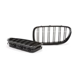 JOM Frontgrill med dobbelt ribbe i blank sort til BMW serie 5 F10/F11/F18 rgang 2010-2015
