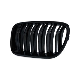 JOM Frontgrill med dobbelt ribbe i blank sort til BMW X3 F25 rgang 2010-2014