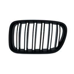 JOM Frontgrill med dobbelt ribbe i blank sort til BMW X3 F25 rgang 2010-2014