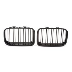 JOM Frontgrill med dobbelt ribbe i blank sort til BMW serie 3 E36 rgang 1990-1996