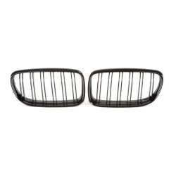 JOM Frontgrill med dobbelt ribbe i blank sort til BMW serie 3 E90 rgang 2008-2011
