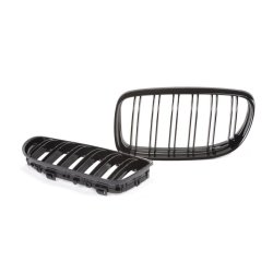 JOM Frontgrill med dobbelt ribbe i blank sort til BMW serie 3 E90 rgang 2008-2011
