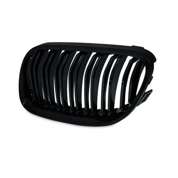 JOM Frontgrill med dobbelt ribbe i blank sort til BMW Serie 3 E92 rgang 2010-2013