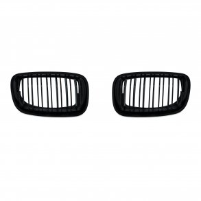 JOM Frontgrill med dobbelt ribbe i blank sort til BMW X5 E70 rgang 2007 -2013 