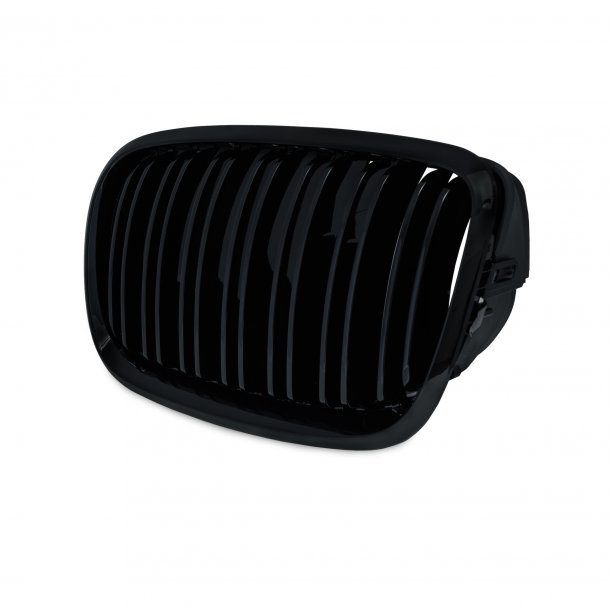 JOM Frontgrill med dobbelt ribbe i blank sort til BMW X5 E70 rgang 2007 -2013 