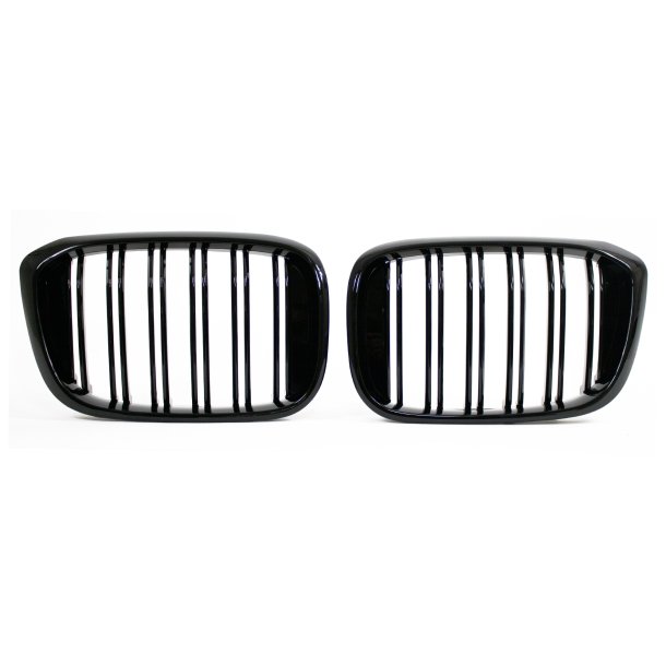 JOM Frontgrill med dobbelt ribbe i blank sort til BMW X3 (G01), 2017-