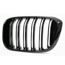 JOM Frontgrill med dobbelt ribbe i blank sort til BMW X3 (G01), 2017-