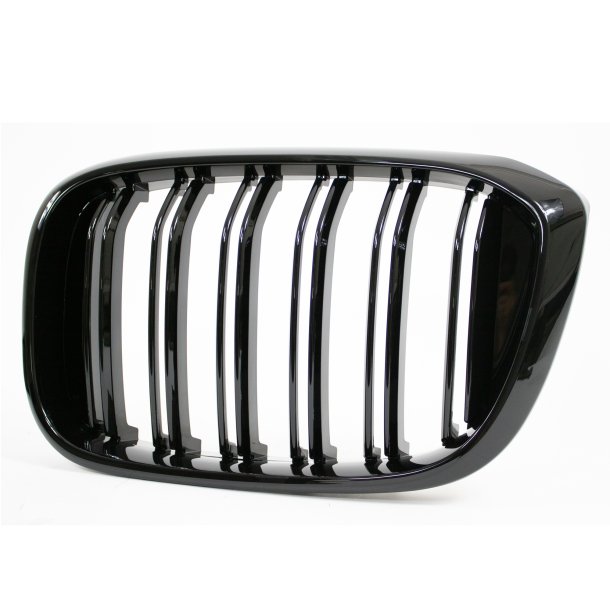 JOM Frontgrill med dobbelt ribbe i blank sort til BMW X3 (G01), 2017-