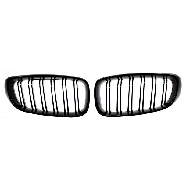 JOM Frontgrill med dobbelt ribbe i blank sort til BMW serie 3 F34 GT, 2013-