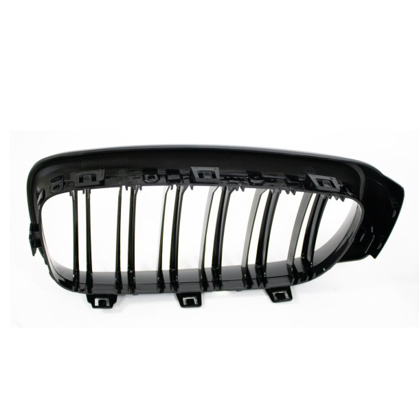 JOM Frontgrill med dobbelt ribbe i blank sort til BMW serie 3 F34 GT, 2013-
