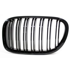 JOM Frontgrill med dobbelt ribbe i blank sort hjglans til BMW 7-serie (F01), 20082015