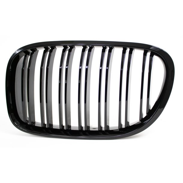 JOM Frontgrill med dobbelt ribbe i blank sort hjglans til BMW 7-serie (F01), 20082015