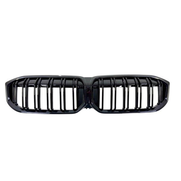 JOM Frontgrill dobbelt ribbe hjglans sort til BMW 3 serie G20/G21 LCI, 07.2022-