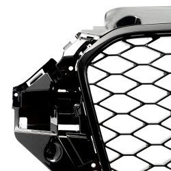 JOM Frontgrill honeycomb i blank sort til Audi A3 8V �rgang 2012-2016