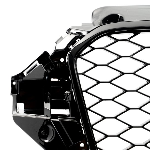 JOM Frontgrill honeycomb i blank sort til Audi A3 8V �rgang 2012-2016