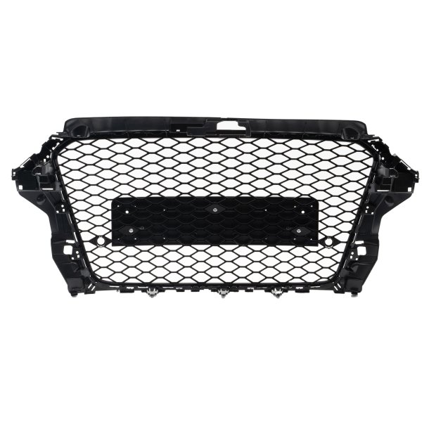 JOM Frontgrill honeycomb i blank sort til Audi A3 8V �rgang 2012-2016