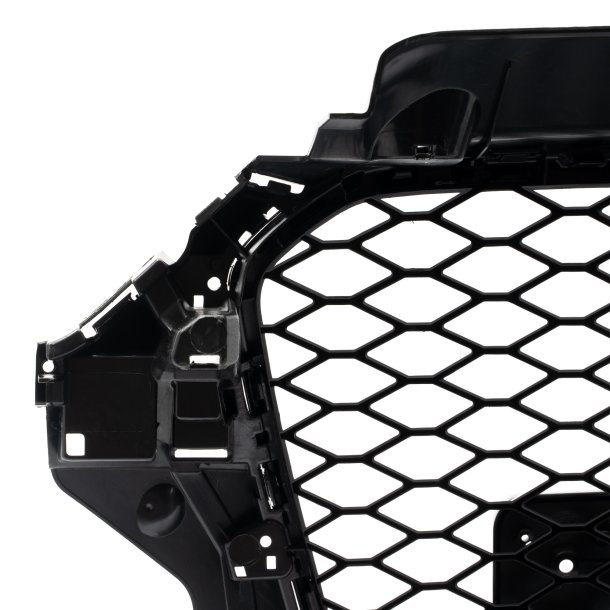 JOM Frontgrill honeycomb i blank sort til Audi A3 8V �rgang 2012-2016