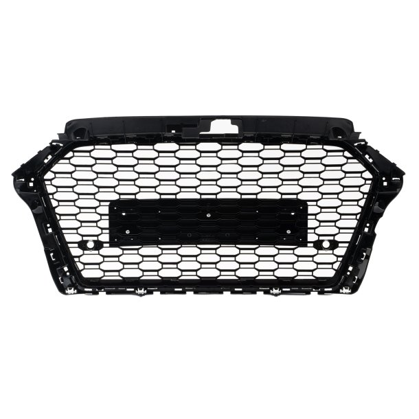 JOM Frontgrill honeycomb i blank sort til Audi A3 8V rgang 2017-2018
