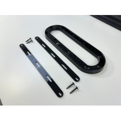 Logoholder Audi, blank sort