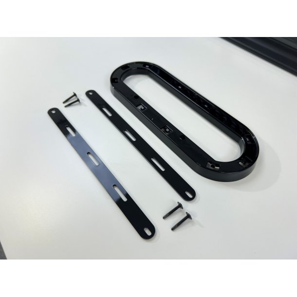 Logoholder Audi, blank sort