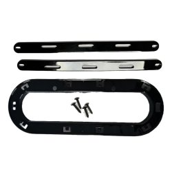 Logoholder Audi, blank sort