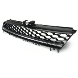JOM Frontgrill med honeycomb gitter i sort/krom til VW Golf 7 rgang 08.2012- - uden logo