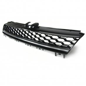 JOM Frontgrill med honeycomb gitter i sort/krom til VW Golf 7 rgang 08.2012- - uden logo