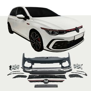 JOM Forkofanger m. grill, PDC og LED lysliste VW Golf 8 Limo, Variant og GTI, 12.2019-