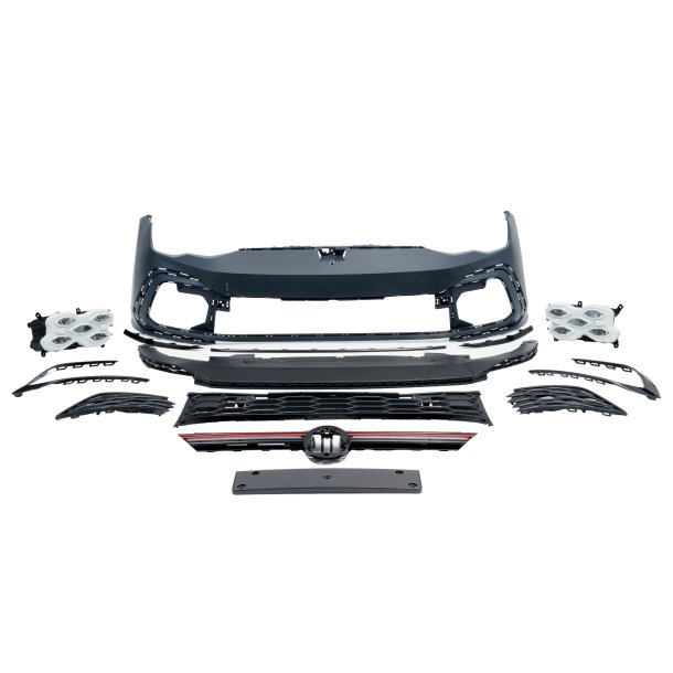 JOM Forkofanger m. grill, PDC og LED lysliste VW Golf 8 Limo, Variant og GTI, 12.2019-