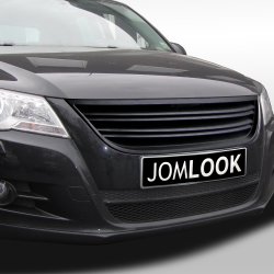 JOM Frontgrill med dobbeltribber sort uden logo til VW Tiguan, 20072011