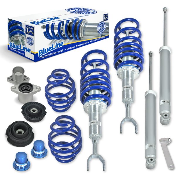 Blue Line - Gevindundervogn inkl. trnlejer til Audi A6 4B - rgang 04.1997-2004