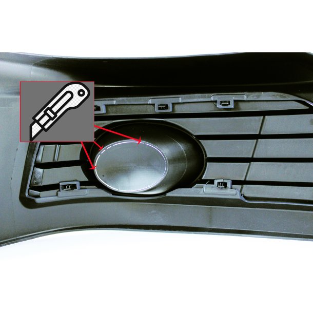 JOM Frontspoiler / Splitter til VW T5 Facelift, 20092015