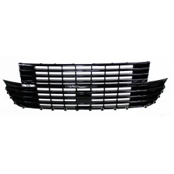 JOM Frontgrill sort h�jglans uden logo til VW VW T6.1, 2019-