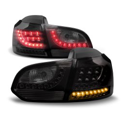 LED baglygter mrk sort til VW Golf 6 rgang 2008-2012