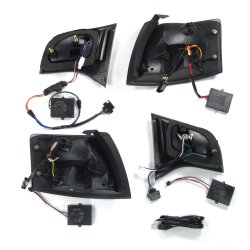 LED baglygter sort til Audi A4 Avant B7, rgang 2004-2008