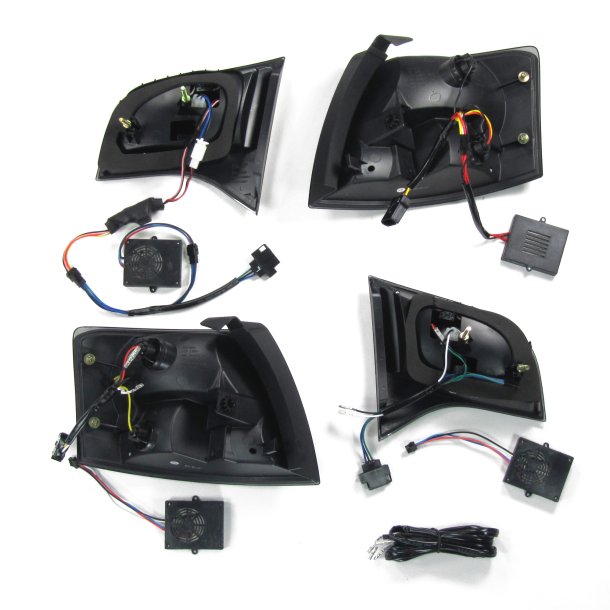 LED baglygter sort til Audi A4 Avant B7, rgang 2004-2008