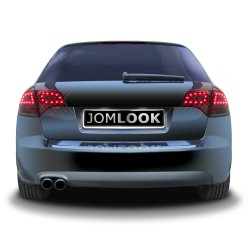 LED baglygter sort til Audi A4 Avant B7, rgang 2004-2008