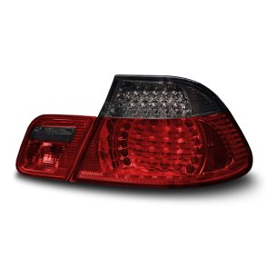 LED baglygter klar glas rd/rgfarvet til BMW E46 3 serie, Sedan, rgang 2001-2005