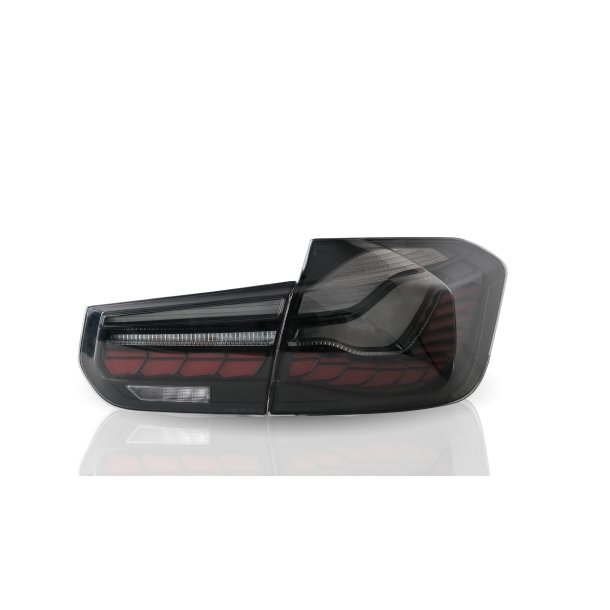 OLED/LED baglygter med dynamisk LED blink, rgfarvet til BMW F30 3 serie, Sedan, rgang 2011-2019