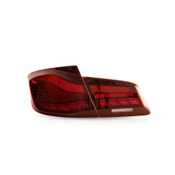 OLED/LED baglygter med dynamisk LED blink, klar rd til BMW F10 5 serie, Sedan, rgang 2010-2017