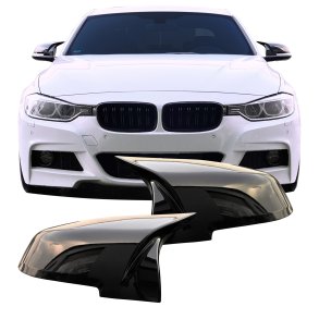 Spejlcover st i blank sort til BMW 1 serie F20 F22 5-drs
