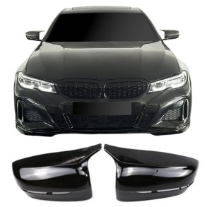 Spejlcover st i blank sort til BMW 3 serie G20/ G21, 2019-