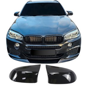 Spejlcover st i blank sort til BMW X3 (F25) LCI, 2014-2017
