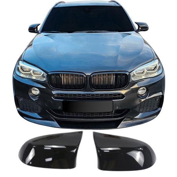 Spejlcover st i blank sort til BMW X4 (F26), 2014-2018