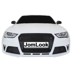 JOM Frontkofanger i sport-design inkl. grill og tgelygter (SRA/PDC) Audi A4 B8 Facelift, 2011-2015