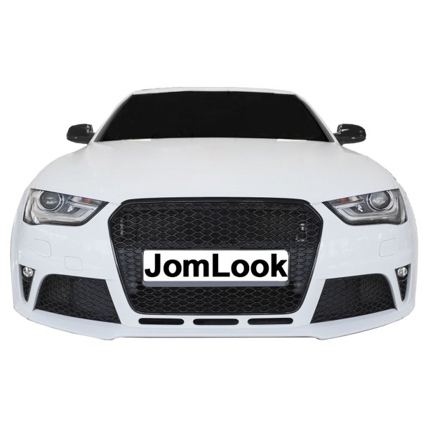 JOM Frontkofanger i sport-design inkl. grill og tgelygter (SRA/PDC) Audi A4 B8 Facelift, 2011-2015