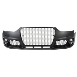 JOM Frontkofanger i sport-design inkl. grill og tgelygter (SRA/PDC) Audi A4 B8 Facelift, 2011-2015
