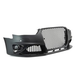 JOM Frontkofanger i sport-design inkl. grill og tgelygter (SRA/PDC) Audi A4 B8 Facelift, 2011-2015