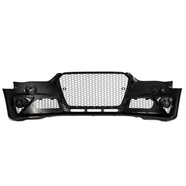 JOM Frontkofanger i sport-design inkl. grill og tgelygter (SRA/PDC) Audi A4 B8 Facelift, 2011-2015