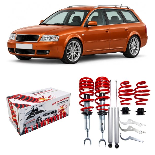 Redline gevindundervogn Audi A6 4B Sedan og Avant, 1997-2004